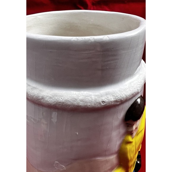 VINTAGE HAND MADE PAINTED STEIN SKIER. *PRE-OWNED*. 1980 - Picture 8 of 12